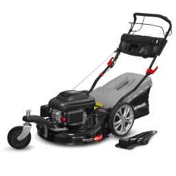 Marque:ELEM Garden TechnicGarantie:3 ansDescription:Cette tondeuse débroussailleuse thermique tractée 196 CC de la marque Elem Garden Technic est très maniable grâce à sa roue avant pivotante à 360°, elle vous permettra de tondre sans aucun souci autour des arbres et dans les courbes.Elle est équipée d'un carter en acier permettant une largeur de travail de 55cm, d'un bac de récolte de 65L, d'un réglage de coupe centralisé ( 6 positions de 25 à 75mm), d'une éjection latérale et de la fonction mulching.Pour vous assurer une bonne prise en main, elle dispose d'une poignée ergonomique « softgrip ».
Caractéristiques:- Puissance : 196 CC / 3.5 Kw- Démarrage : manuel easy start- Largeur de travail : 550 mm- Capacité du réservoir d'essence: 1 L (95 ou 98 oct.)- Capacité du réservoir d'huile: 0,6 L (SAE 10W-30)- Vitesse moteur: 2900t/min- Auto-tractée- Système hauteur de coupe : central 6 positions (25-75 mm)- Type de carter : acier- Roues avant : 175mm- Roues arrière : 300mm- Capacité du bac : 65 L- Convient pour un terrain d'environ 2500 M² max- Poignée SoftgripCode EAN/GLN:5411074177300Poids:34.00 kg