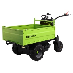 Dumper électrique sur roues ZIPPER ZI-ED600 : Puissant. Silencieux. Polyvalent.Le ZIPPER ZI-ED600 est votre allié idéal pour le transport rapide et pratique de matériaux en vrac, de terre, de sable, de gravats ou de marchandises diverses, avec une charge utile allant jusqu’à 600 kg.
Garantie 2ans
Plus de puissance. Moins d’effort.Grâce à sa motorisation électrique, ce dumper est exceptionnellement silencieux et sans émissions, ce qui le rend idéal pour les chantiers, l’horticulture, l’agriculture et même pour une utilisation en intérieur dans les entrepôts ou les hangars.Conception intelligente.Mécanisme de basculement hydraulique pour un déchargement sans effort. Déchargement frontal avec une benne basculante pour un déversement propre.Utilisation en plateau (marchandises diverses) ou en benne plate (vrac ou marchandises diverses).Conception compacte avec une largeur minimale de 820 mm.Le ZIPPER ZI-ED600 : Quand les travaux lourds doivent être facilités.
Capacité de la batterie au plomb-acide : 48 V/45 Ah
Moteur de traction : 1 000 W
Moteur d’inclinaison : 800 W pour l’unité hydraulique
Vitesse de déplacement :
Marche avant : max. 4,2 km/h
Marche arrière : max. 1,8 km/h
2 lampes LED (2 x 30 W)
Charge utile : 600 kg
Capacité de chargement (benne) : 220 L
Pneus sans chambre à air :
Avant : 16 x 6,5-8
Arrière : 13 x 5-6
Équipement inclus: Chargeur (350 W), batterie au plomb-acide (48 V/45 Ah)
Données sur les moteurs
Voltage de batterie48 V
Capacité de la batterie2160 Wh (45Ah)
Vie de la batteriemax.8 h
Temps de chargement9 h
dimensions
Dimensions machine mm1863 x 819(1038) x 1057(1247)
Poids
Poids brut kg245
Poids net kg220
emballage
Largeur emballage mm780
Longueur emballage mm1.400
Hauteur emballage mm810
Information générale
Code EAN9120039236261