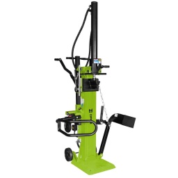 Modèle verticale pour le fendage de bûches jusqu´au 1 mètre.
Fendeuses actionnes par moteur électrique.
Construction robuste et lourde, en acier résistant à la torsion.
Manipulation rapide et pratique grâce à la course de fendage réglable.
Garantie 2ans
Commande bimanuelle pour un travail en toute sécurité.
Transport facile, grâce aux roues de déplacement
Fendeuses fabriqués selon les nouvelles normes européennes
Données sur les moteurs
Puissance moteur S6 W
3500 S6(40%)
Voltage
400V / 3 / 50Hz
Classe de protection
IP54
dimensions
Dimensions machine mm
1440x1350x2280
Fendeur de buches
Puissance de fendage T
14 +/-10%
Course coin de fendage mm
850
Diamétres des buches mm
100-300
Capacité de fendage mm
560-1040
Capacité huile hydraulique L
7,5
Pression hydraulique MPa
24,6
Vitesse de fendage cm/s
4,2/21,8
Vitesse de recul cm/s
5,2
Niveau puissance sonore- vibreur
Niveau de pression acoustique en dB
<80
Vibration poigné en m/s2
<2,5
Poids
Poids brut kg
195
Poids net kg
185
emballage
Largeur emballage mm
775
Longueur emballage mm
500
Hauteur emballage mm
1.700
Information générale
Code EAN
9120039233789