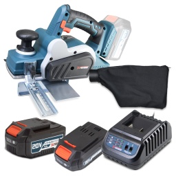 Marque:X-PERFORMERGarantie:3 ansDescription:Optez pour la performance et la précision avec ce rabot rechargeable X-Performer.Idéal pour les travaux d'ajustement des portes, de préparation de surface en bois, il offre liberté de mouvement et puissance.Grâce à une puissance de 20V, une vitesse de rotation de 12000 tours par minute, une poignée softgrip et un moteur brushless apportant une puissance plus élevée et une durée de vie plus longue cette visseuse à chocs répondra à toutes vos exigences, même les plus élevées.
Il est livré avec une batterie 2Ah, une batterie 4Ah et un chargeur rapide(1H pour une batterie 2Ah et 2H pour batterie 4Ah).Le rabot sans fil PXPL82BL-S24A est garanti 10 ans(les batteries et le chargeur sont garantis 2 ans)Caractéristiques :- Puissance: 20V max- Vitesse: 12000 t/min- Largeur de rabotage : 82mm- Profondeur de rabotage max : 8mm- Profondeur de rainurage : 2mm- Livré en boite couleur avec 1 batterie 2Ah, 1 batterie 4Ah et 1 chargeur rapide.- Poignée soft grip- Livré avec un sac récupérateur de poussières et un guideCode EAN/GLN:5411074315290Poids:4.30 kg