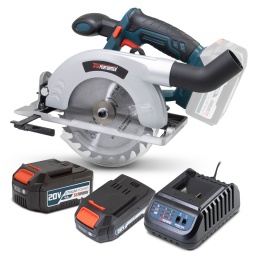 Marque:X-PERFORMERGarantie:3 ansDescription:Cette scie circulaire rechargeable d'une puissance de 20 V convient pour les travaux de coupe de toutes sortes. Sans fil, vous ne serez plus gêné par le câble électrique. Vous pouvez travailler avec une grande liberté de mouvement. Vous pouvez scier facilement en biais jusqu'à un angle de 45°. Les planches épaisses ne sont pas un problème non plus car elle est capable de scier jusqu'à 55 mm de profondeur.
La scie circulaire PXCS165-S24A vous offre une expérience d'utilisation excellente. Elle dispose d'une poignée softgrip qui assure une prise en main optimale, d'une lame d'un diamètre de 165mm et d'un guide latéral gradué.Elle est livrée avec une batterie 2Ah, une batterie 4Ah et un chargeur rapide(1H pour une batterie 2Ah et 2H pour batterie 4Ah).La scie circulaire sans fil PXCS165-S24A est garantie 10 ans. (les batteries et le chargeur sont garantis 2 ans)Caractéristiques :- Puissance: 20V max- Vitesse: 4200 t/min- Inclinaison: 0-45°- Diamètre lame: 165mm (24 dents)- Profondeur de coupe max: 55mm- Livré en boite couleur avec 1 batterie 2Ah et 1 chargeur rapide.- Poignée soft gripCode EAN/GLN:5411074315184Poids:4.16 kg
