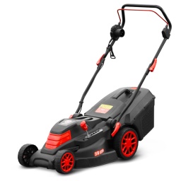 Marque:ELEM Garden TechnicGarantie:3 ansDescription:Cette tondeuse électrique 1600W Elem Garden Technic est très légère et maniable ce qui lui permet d'être utilisable sur différents types de terrain. Grâce à sa largeur de coupe de 38 cm, elle réduira considérablement votre trajet de tonte. Elle convient parfaitement aux personnes ayant un jardin de surface moyenne. Grâce à son système de réglable de la hauteur de coupe 5 positions (ajustable entre 25 et 75 mm), cette tondeuse s'adapte à vos besoins.
Votre tondeuse est rangée loin de votre jardin ? Pas de problème. Cette tondeuse possède une poignée centrale qui facilitera son transport. De plus, elle est équipée d'un bac récolteur d'une capacité de 40 litres afin d'éviter les trajets inutiles.Cette tondeuse électrique possède un carter en polypropylène très léger et qui demande très peu d'entretien pour le bonheur des utilisateurs.Caractéristiques :- Puissance : 1600W- Type de moteur: universel- Vitesse à vide: 3450 t/min- Largeur de travail : 38 cm- Réglage hauteur de coupe centralisé (5 positions 25 – 37 – 50 - 63 - 75 mm)- Carter en matière plastique de haute qualité résistant aux chocs- Capacité du bac récolteur: 40 L- Diamètre des roues arrière:22 cm- Diamètre des roues avant:14.5 cm- Double interrupteur de sécurité- Poids net: 12.4 kg- Livrée en boite couleur- Grande poignée centrale pour un transport aisé- Surface de tonte conseillée: jusqu'à 600 M²- Guidon pliable- Garantie 3 ansCode EAN/GLN:5411074242985Poids:13.00 kg